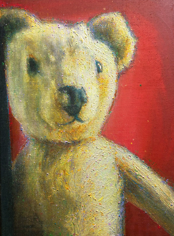 Lars Theuerkauff, „Loved, Lost and Found 18“, 2026, Acryl auf Leinwand, 55 x 40 cm