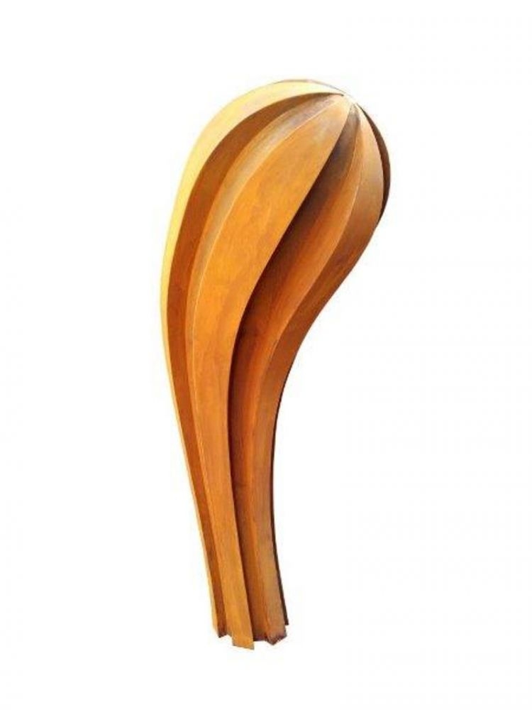zucchina grande, 2014, Cortenstahl, 180 x 52 x 72 cm