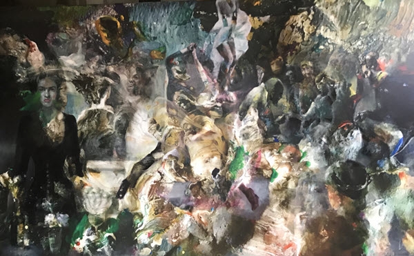 Mid summer night, 2020, Mischtechnik auf Leinwand, 120 x 180 cm