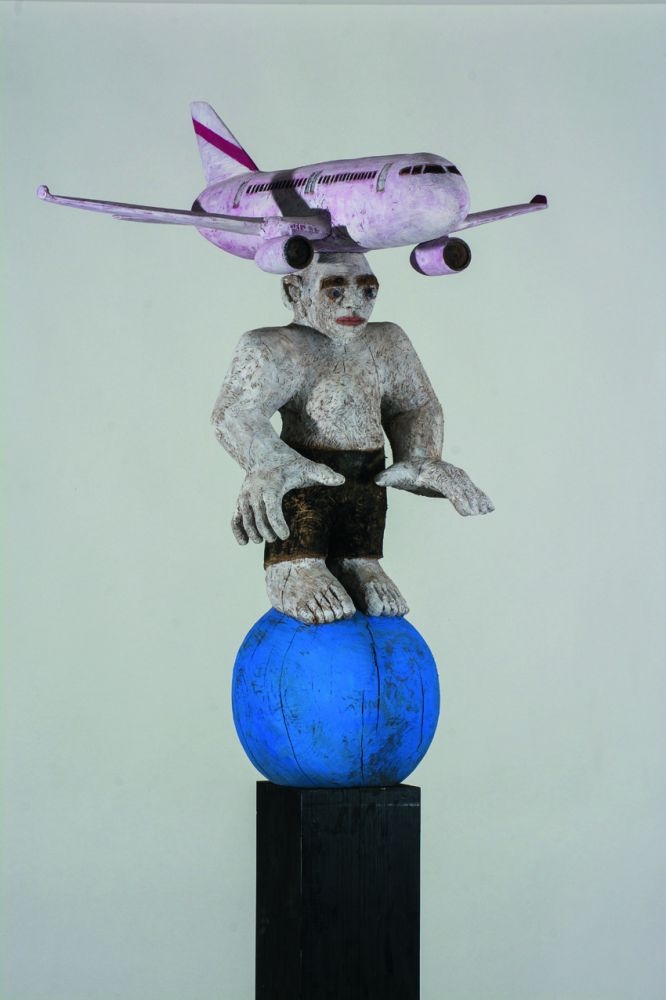 Fliegen, 2015/16, Holz bemalt