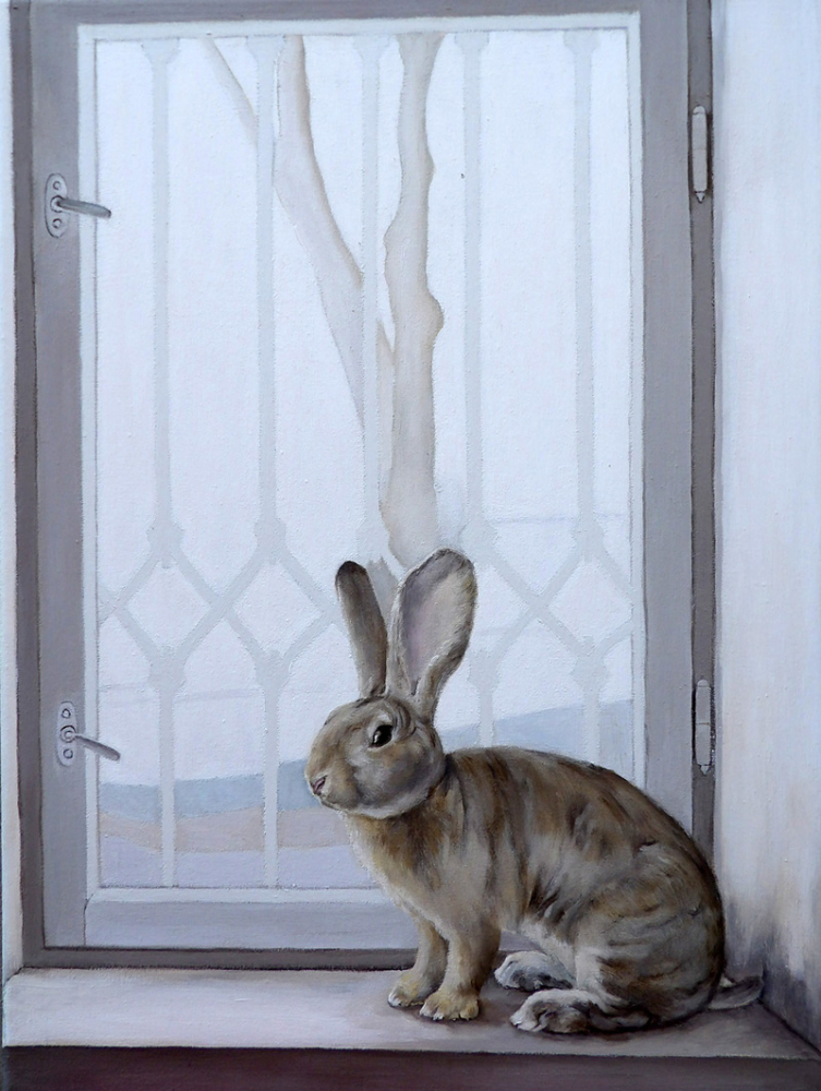 Hase, 2025, 40 x 30 cm