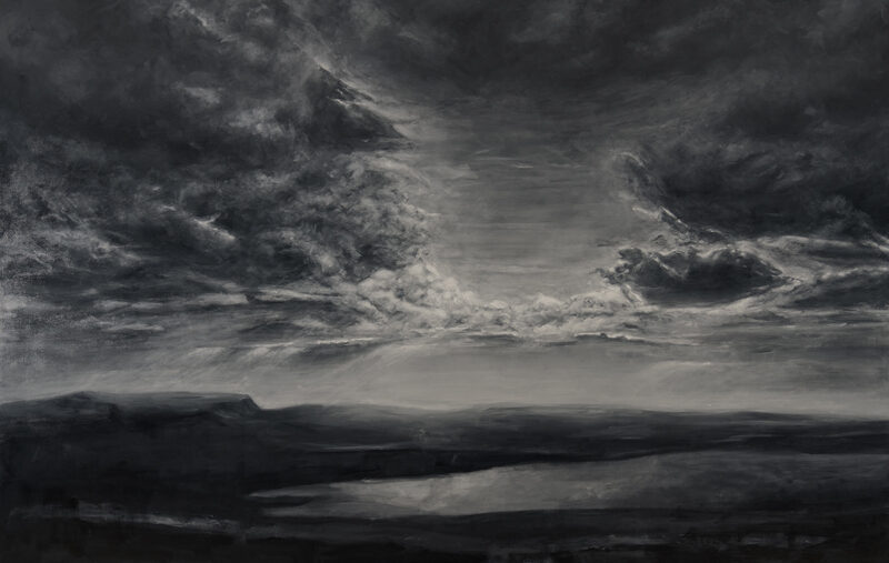 Sador Weinsčlucker, wieder von vorn, 2025, Öl auf Leinwand, 190 x 300 cm