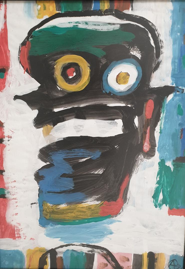 Achim Freyer, „Kopf, gesprächig“, 1998