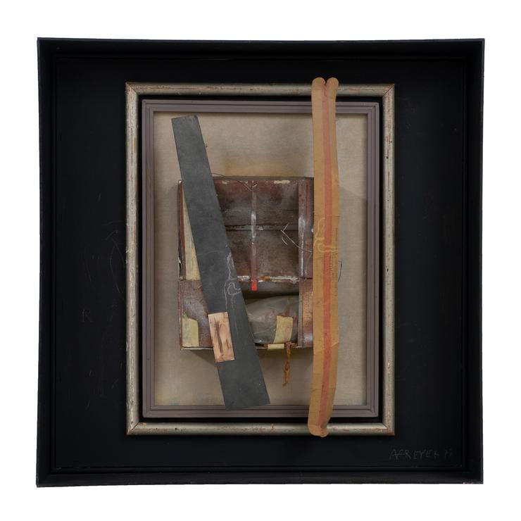 Achim Freyer, „Versperrt aus der Serie: Zwangsräume“, 1972