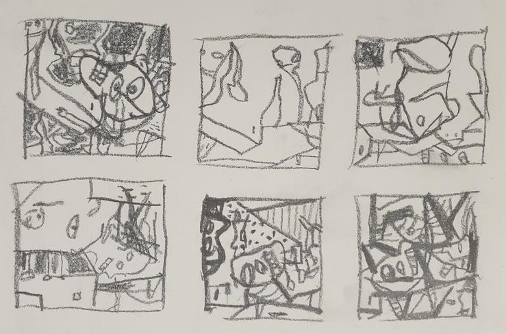 Achim Freyer, „6 Bildentwürfe“, 2000
