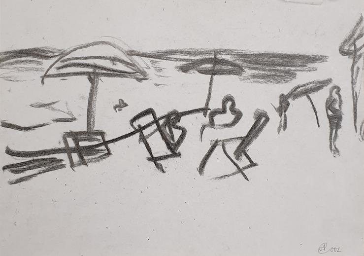 Achim Freyer, „Strandszene“, 2001