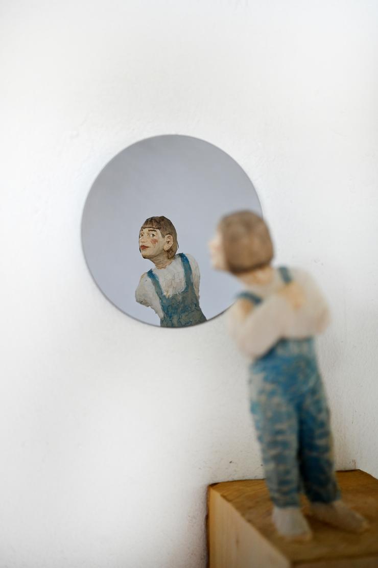 Johannes Hepp, „Spiegelobjekt - Mädchen“, 2024
