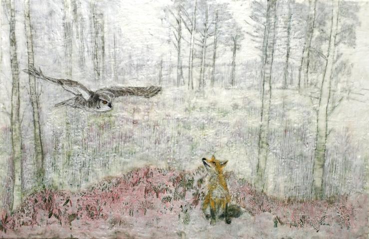 Heike Jeschonnek, „Eule und Fuchs“, 2024