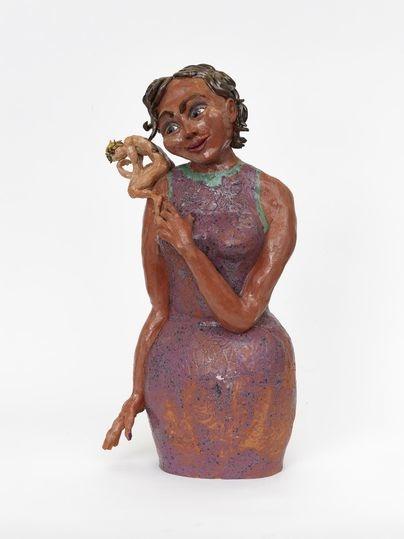 Ariane Boss, „Frau mit Denkerlein“, 2023