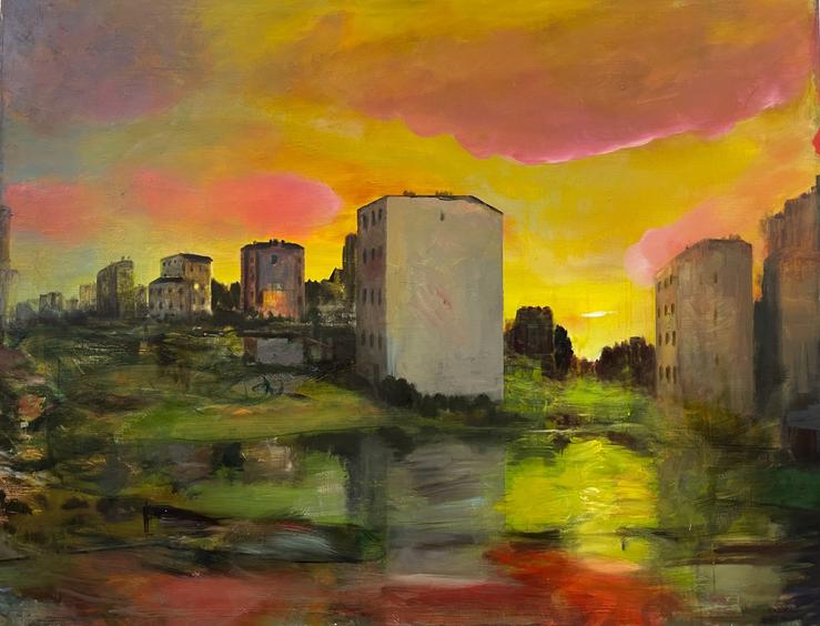 Armin Völckers, „Vorstadt 2“, 2023
