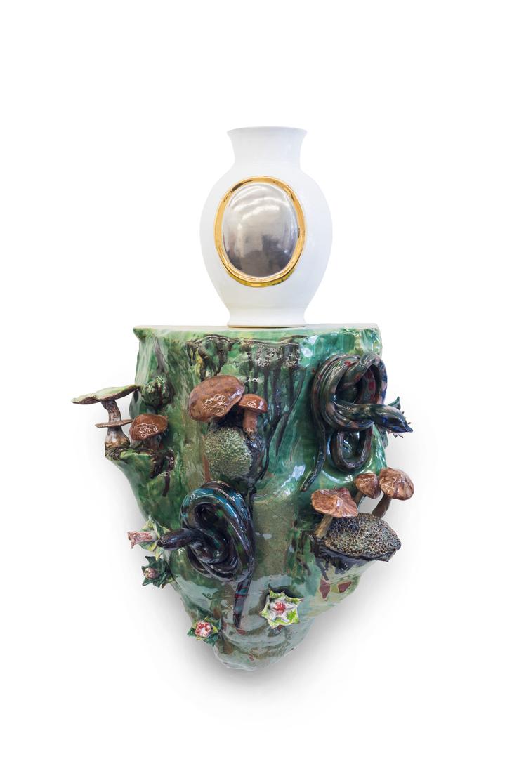 Rosi Steinbach, „Waldstück 3 (Pilze)“, 2017