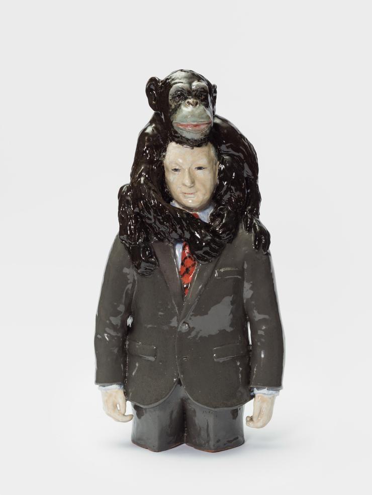 Rosi Steinbach, „Besitzer (Mann mit Affe)“, 2016