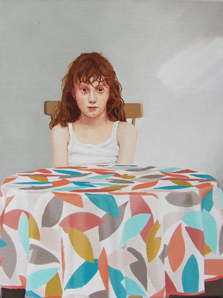 Persis Eisenbeis, „Junge am Tisch“, 2025