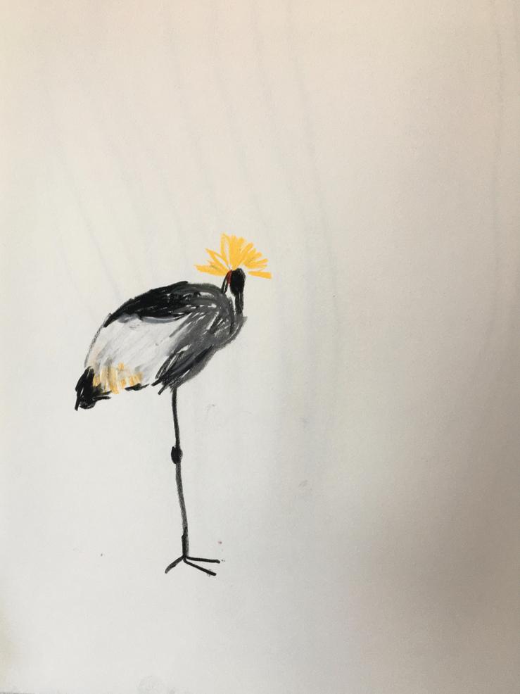 Karsten Kusch, „Serie Zootiere  -Kranich“, 2025