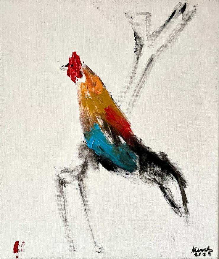 Karsten Kusch, „Serie Zootiere - Hahn 3“, 2025
