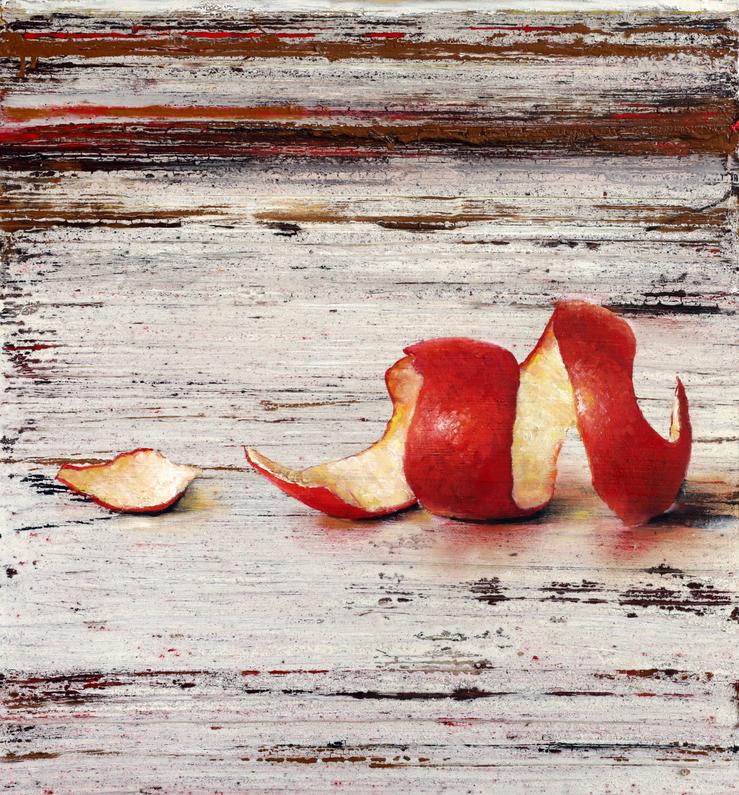Michael Lauterjung, „Schale von einem roten Apfel“, 2025