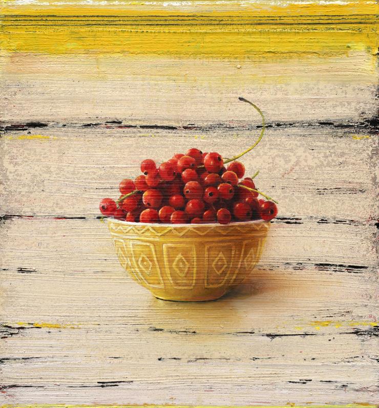 Michael Lauterjung, „Kleine Schale mit Johannisbeeren“, 2025