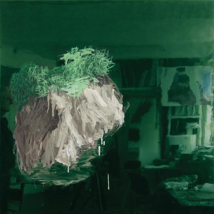 Harald Gnade, „Mecklenburg-Vorpommern (Hommage, Michel Houellebecq, Karte und Gebiet)“, 2020