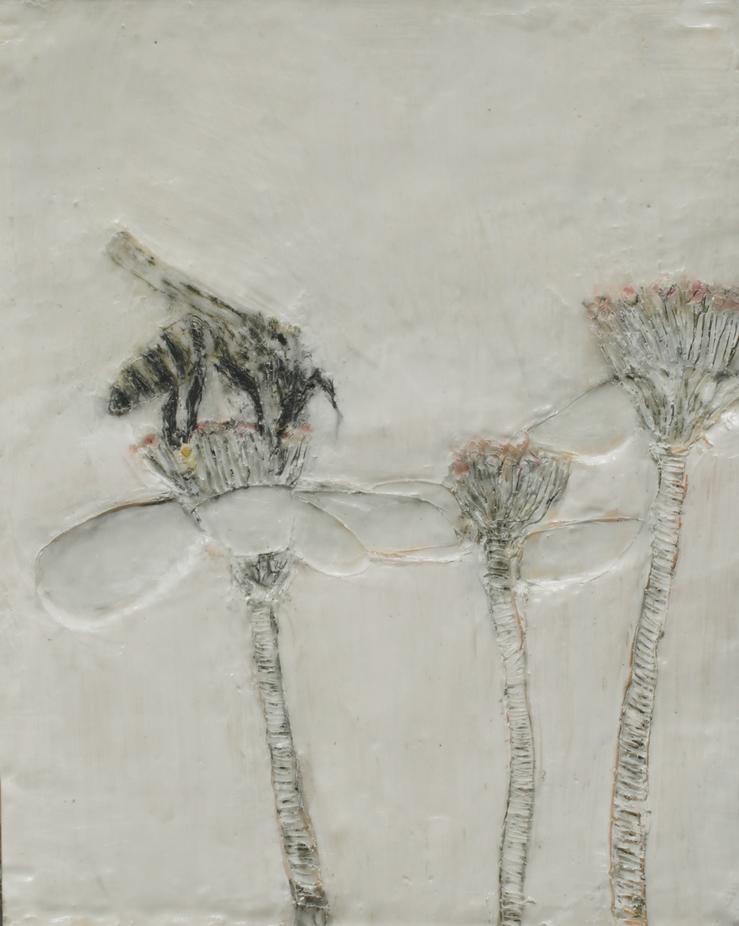 Heike Jeschonnek, „Biene auf Blume 11“, 2022