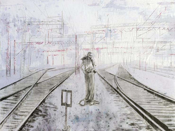 Heike Jeschonnek, „Lauf den Bahnsteig lang“, 2022