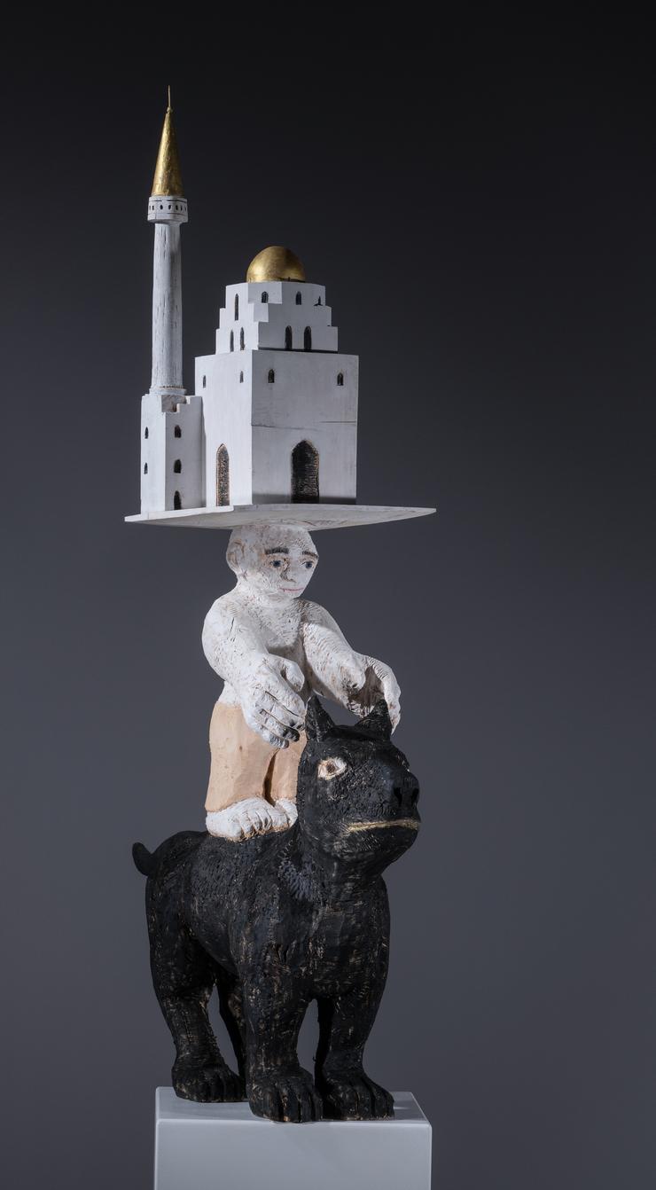 Lothar Seruset, „Mann und Moschee“, 2021