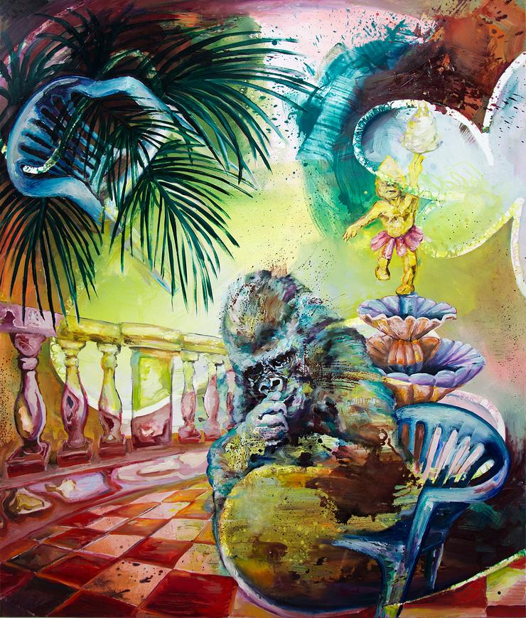 Florian Pelka, „Randale im Garten“, 2021
