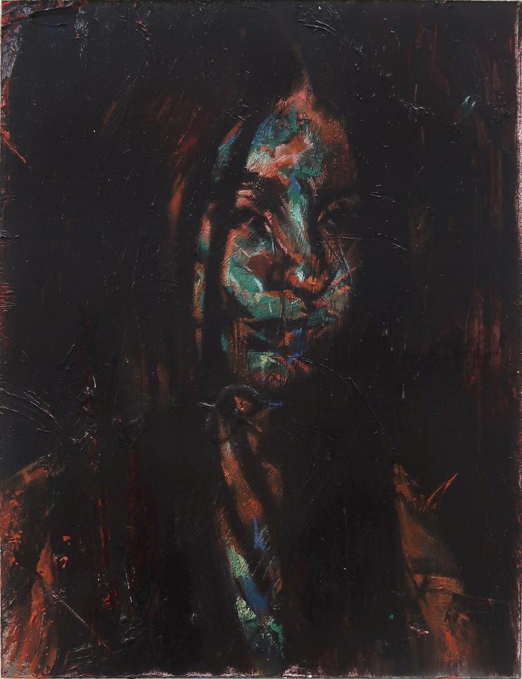 Michael Streun, „Die Vorspäherin (Studie)“, 2018