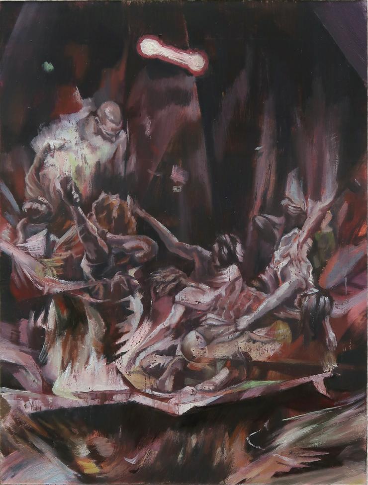 Michael Streun, „Der Graben (Studie)“, 2018