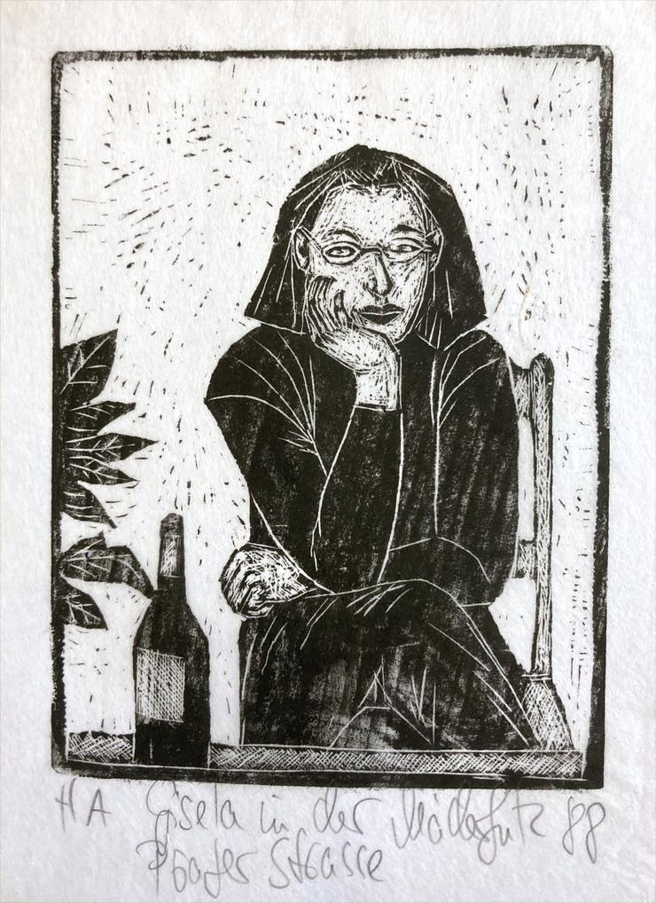 Ellen Maeder-Gutz, „Gisela in der Prager Strasse“, 1988