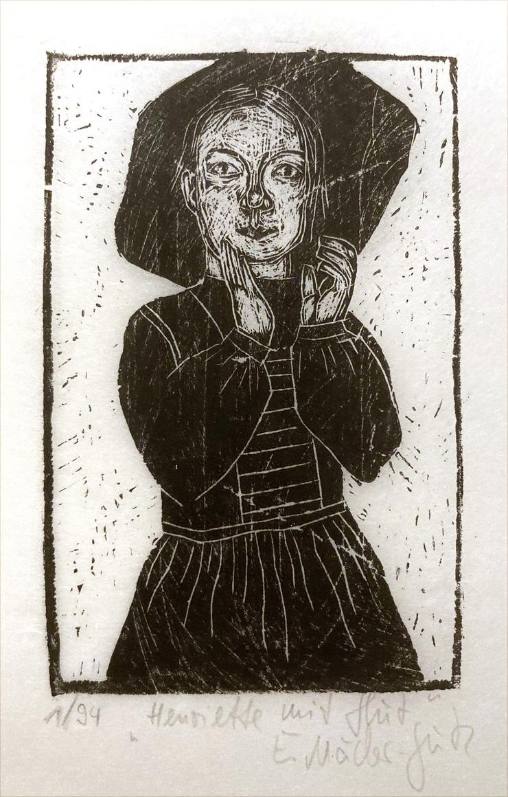 Ellen Maeder-Gutz, „Henriette mit Hut“, 1989