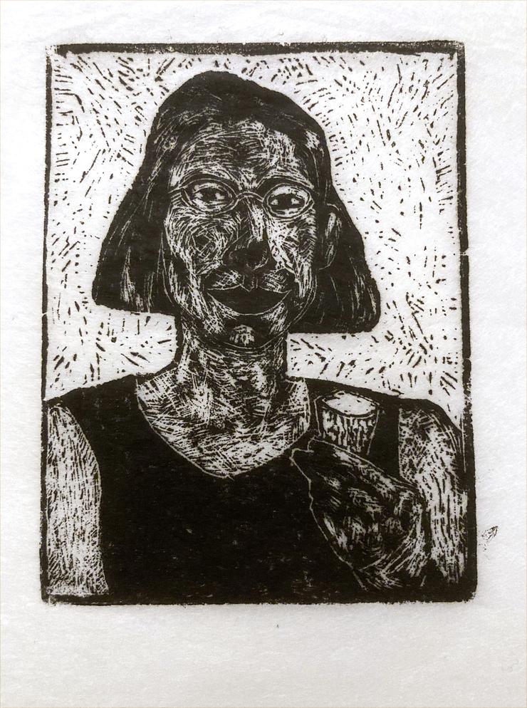 Ellen Maeder-Gutz, „Gisela mit Eis“, 1988