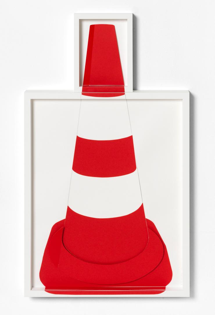Marion Eichmann, „Kegel Rot Weiss (2-teilig)“, 2023