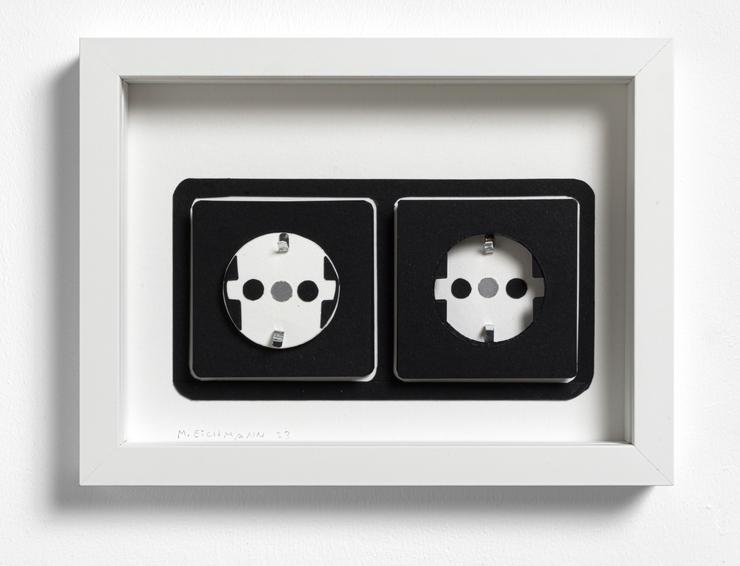 Marion Eichmann, „Steckdosen Black 4“, 2023
