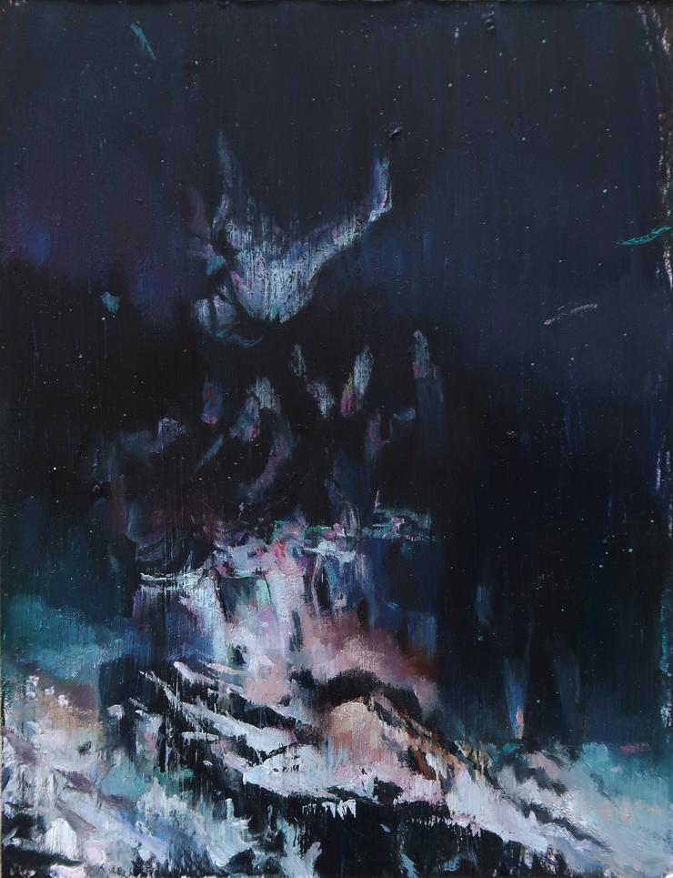 Michael Streun, „Strandgut (Studie)“, 2018