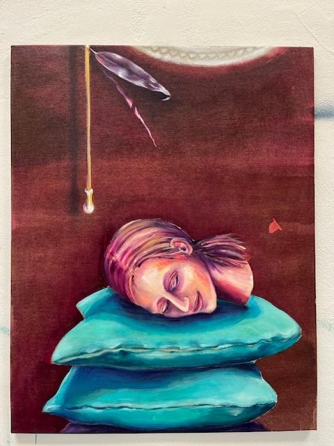 Stephanie Pech, „Fallen Leaves (with bust)“, 2024