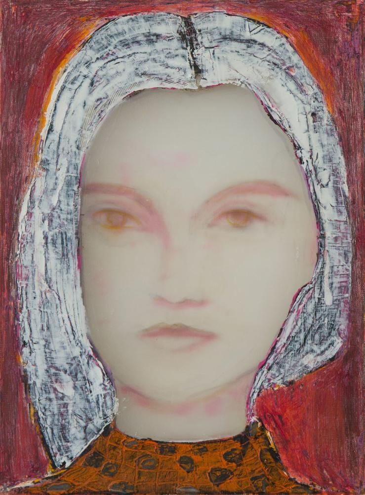 Sue Hayward, „Young Girl (Orange shirt)“, 2018