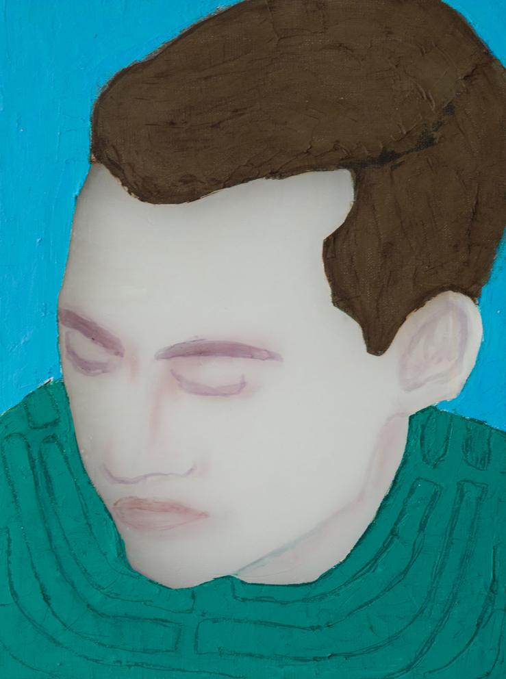Sue Hayward, „Young Man (green shirt)“, 2018