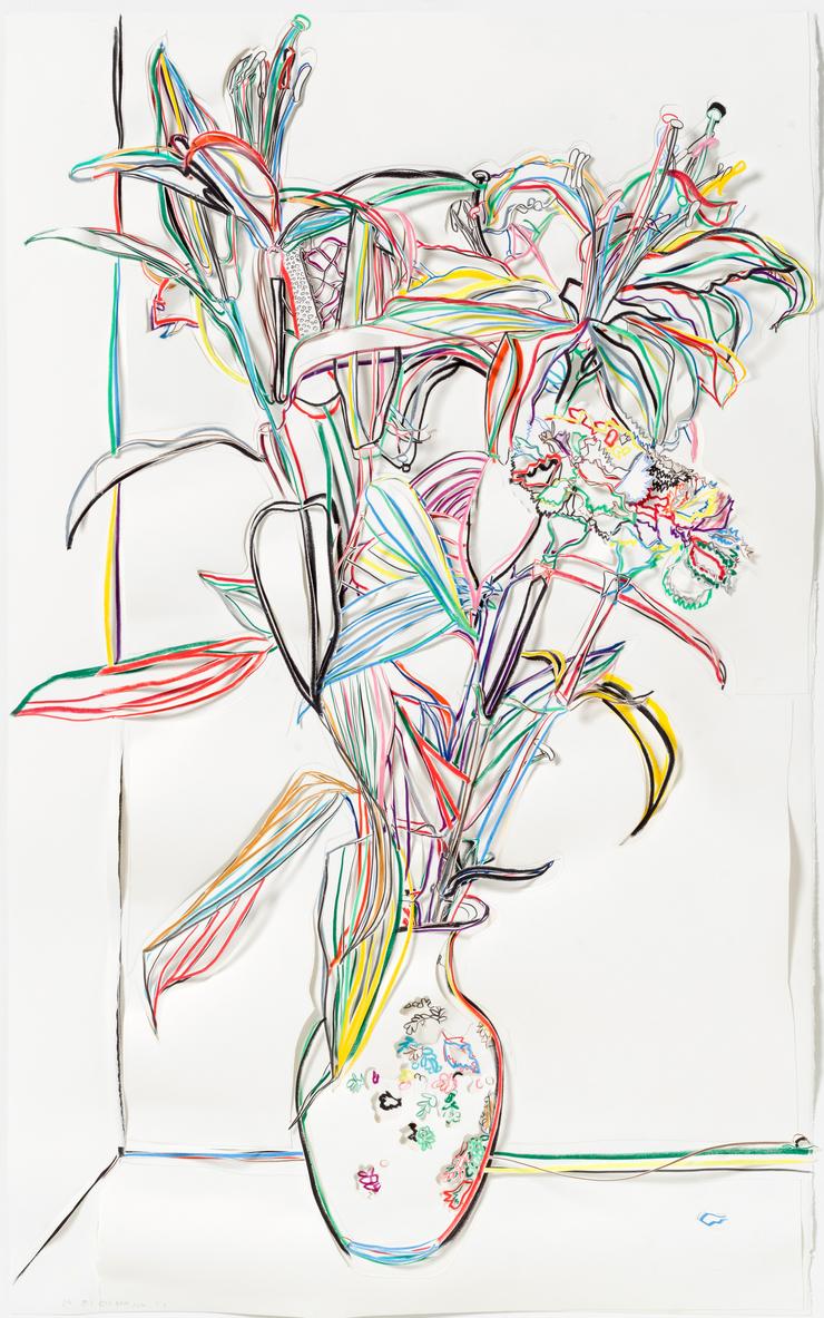 Marion Eichmann, „Lilien - Nelken Weiß“, 2021