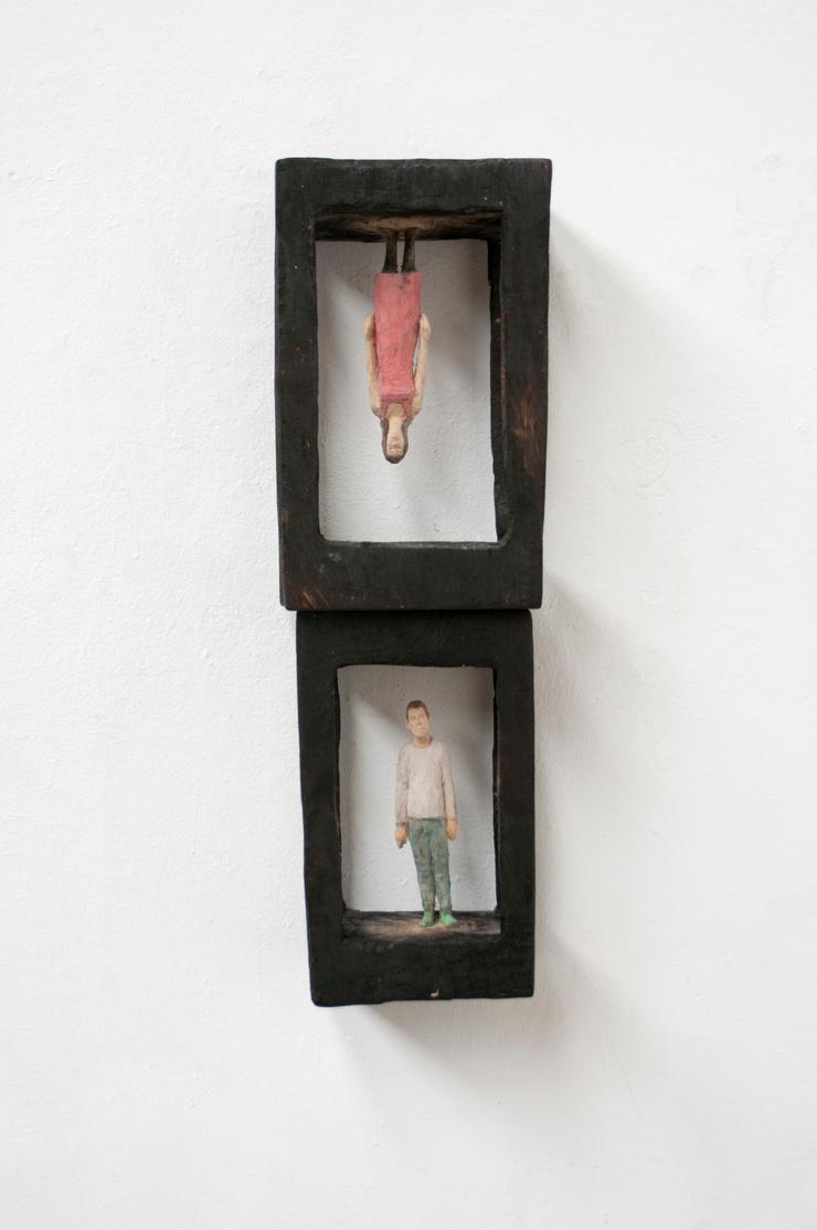 Johannes Hepp, „Mann und Frau in schwarzem Rahmen“, 2016