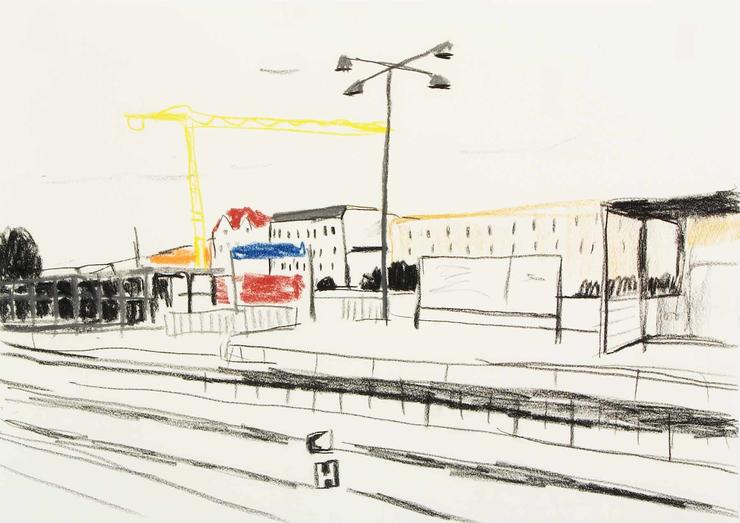 Karsten Kusch, „S-Bahnhof Charlottenburg II“, 2022