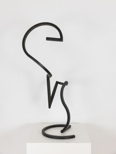 PEPS, 2023, Stahl massiv, brüniert, H 96 cm