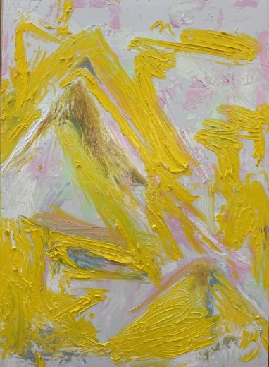 Mountains She Loved, 2025, Öl auf Leinwand, 180 x 130 x 4 cm