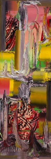 Surprise, 2015, Öl auf Nessel, 180x60