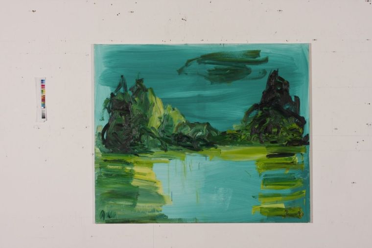see chromoxyd, 2008, Oel auf LW, 100 x 120cm