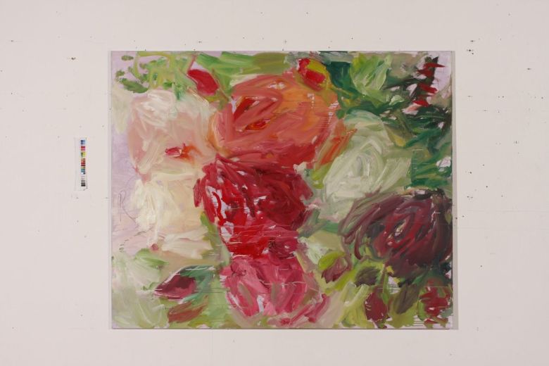 rosenrot, 2010, Oel auf LW, 160 x 130cm