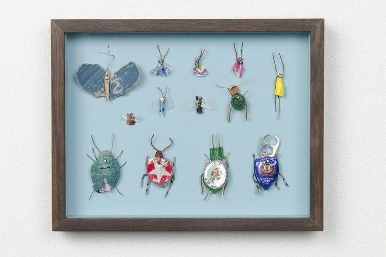 Insektenkasten (September I), 2019, mixed media 25 x19,5 cm