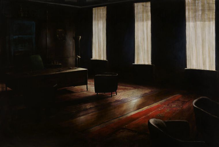 Sador Weinsčlucker, lass es rein II, 2020, Öl auf Leinwand, 170 x 250 cm