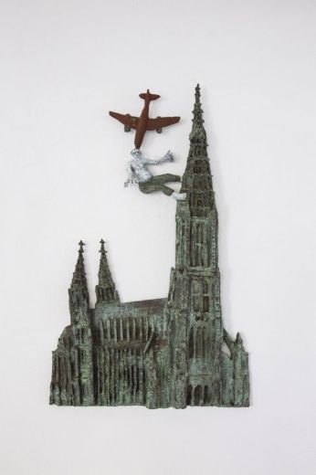 hoch hinaus, 2015, Bronze bemalt