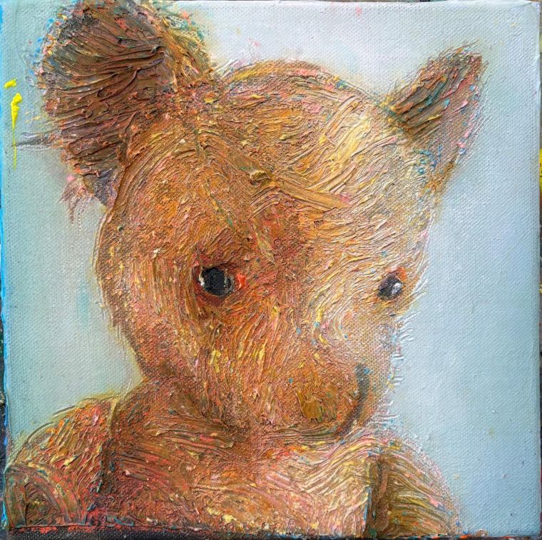 Loved, Lost & Found 16, 2026, Acryl auf Leinwand, 30 x 30 cm