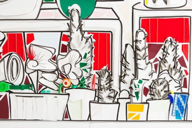 Flowershop Detail, 2016, 1230 x 255 cm